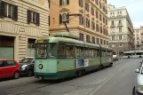 Rom sporvognslinje 5 med ledvogn 7077 ved Termini Farini (2016)