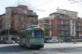 Rom sporvognslinje 5 med ledvogn 7085 på Via Federico Delpino (2009)