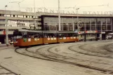 Rotterdam sporvognslinje 5 med ledvogn 375 ved Centraal (1981)