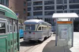 San Francisco F-Market & Wharves med motorvogn 1060 ved Railway Museum (2010)