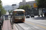 San Francisco F-Market & Wharves med motorvogn 1075 ved Market & Noe (2010)