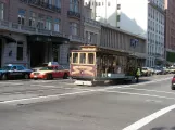 San Francisco kabelbane California med kabelsporvogn 54 på California Street (2009)