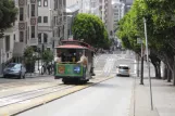 San Francisco kabelbane Powell-Hyde med kabelsporvogn 13 ved Powell Street (2010)