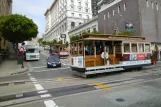San Francisco kabelbane Powell-Hyde med kabelsporvogn 14 på Market & 5th (2010)