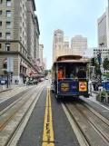 San Francisco kabelbane Powell-Hyde med kabelsporvogn 16 på Powell St (2022)