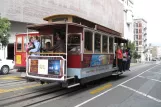 San Francisco kabelbane Powell-Hyde med kabelsporvogn 21 på Market & 5th (2010)