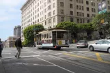 San Francisco kabelbane Powell-Mason med kabelsporvogn 20 på Market & 5th (2010)