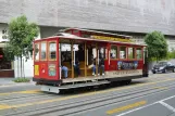 San Francisco kabelbane Powell-Mason med kabelsporvogn 25 på Market & 5th (2010)