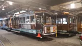 San Francisco kabelsporvogn 17 inde i remisen Washington Street & Mason Street (2019)