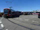 San Francisco sporvognslinje N Judah med ledvogn 2014 på Judah and La Playa (Ocean Beach)  La Playa Street (2023)