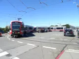San Francisco sporvognslinje N Judah med ledvogn 2014 ved Judah and La Playa (Ocean Beach) (2023)