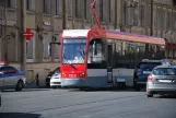 Sankt Petersborg sporvognslinje 3 med motorvogn 7512 på Botkinskaya Ulitsa (2018)