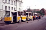 Sankt Petersborg sporvognslinje 6 med motorvogn 2602 ved Ul. Akademika Lebedeva (1992)