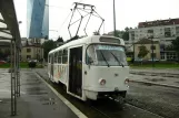 Sarajevo sporvognslinje 1 med motorvogn 286 ved Željeznička stanica (2009)