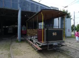 Schönberger Strand åben bivogn 93 foran remisen Museumsbahnen Schönberger Strand (2021)