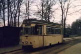 Schöneiche sporvognslinje 88 med motorvogn 75 ved Rahnsdörfer Straße (1986)