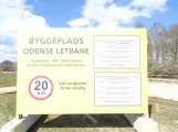 Skilt: Odense Letbane  ved Kontrol centret (2019)