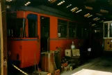 Skjoldenæsholm arbejdsvogn 797 inde i Remise 1 (1993)