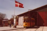 Skjoldenæsholm meterspor med motorvogn 3 ved Sporvejsmuseet (1979)