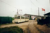 Skjoldenæsholm normalspor med motorvogn 797 foran Sporvejsmuseet (1999)