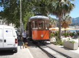 Sóller sporvognslinje med motorvogn 21 på Carrer de la Marina (2013)