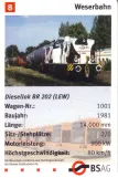 Spillekort: Bremen Diesellok BR 202 (LEW) (2006)