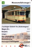 Spillekort: Bremen ledvogn 917 foran remisen Sebaldsbrück (2006)