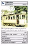 Spillekort: Karlsruhe ekstralinje 19 Zweiachser Elfenbeinwagen 110-113 (2002)