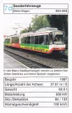 Spillekort: Karlsruhe regionallinje S4 med lavgulvsledvogn 848 (2002)