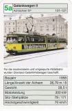 Spillekort: Karlsruhe sporvognslinje 1 med ledvogn 106 på Marktplatz (2002)