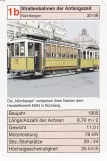 Spillekort: Karlsruhe sporvognslinje 3 med motorvogn 33 foran Bahnhof Hotel Reichshof (2002)