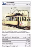 Spillekort: Karlsruhe sporvognslinje 3 med motorvogn 89 på Tivoliplatz (2002)
