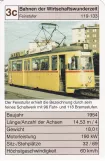 Spillekort: Karlsruhe sporvognslinje 5 med motorvogn 124 (2002)