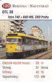Spillekort: Oradea sporvognslinje 2 med motorvogn 38 (2014)