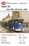 Spillekort: Rostock motorvogn 704  (2014)