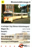 Spisekort: Bremen ledvogn 445 på Domsheide (2006)