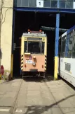 Stettin arbejdsvogn 041 inde i Golecin Zajezdnia tramwajowa (2015)