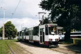 Stettin sporvognslinje 7 med motorvogn 660 ved Basen Górniczy (2004)