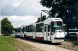 Stettin sporvognslinje 8 med motorvogn 785 ved Basen Górniczy (2004)