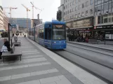 Stockholm sporvognslinje 7S Spårväg City med lavgulvsledvogn 3 ved T-Centralen (2019)
