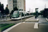 Strasbourg sporvognslinje C med lavgulvsledvogn 2028 ved Elsau (2007)