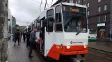 Tallinn sporvognslinje 3 med ledvogn 176 ved Hobujaama (2017)