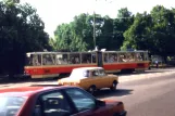 Tallinn sporvognslinje 4 med ledvogn 104 på Viru väljak (1992)