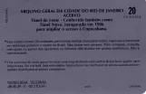 Telekort: Rio de Janeiro , bagsiden (1996)