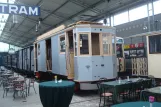 Thuin motorvogn A.9963 under restaurering Tramway Historique Lobbes-Thuin (2014)