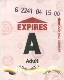 Timebillet til Metropolitan Area Express (MAX), forsiden (2016)