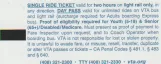 Timebillet til Santa Clara Valley Transportation Authority light rail (VTA), bagsiden (2018)