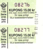 Timebillet til Storstockholms Lokaltrafik (SL) (2005)