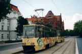 Toruń ekstralinje 1R med motorvogn 256 på Wały Generała Władysława Sikorskiego (2004)