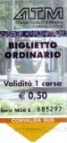Voksenbillet til Azienda Trasporti Messina (ATM), forsiden (2009)